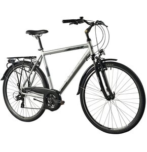 Rower trekkingowy INDIANA X-Road 1.0 M17 28 cali męski Srebrny 2024