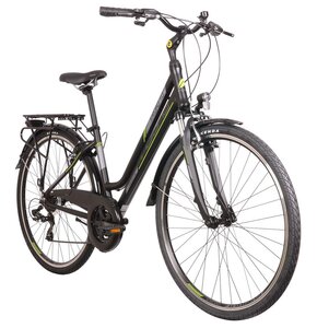 Rower trekkingowy INDIANA X-Road 1.0 D15 28 cali damski Czarny 2024