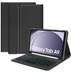 Etui na Galaxy Tab A9 8.7 X110/X115 TECH-PROTECT SC Pen + Keyboard Czarny Klawiatura