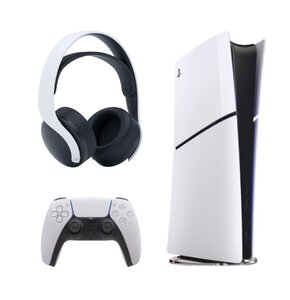 Konsola SONY PlayStation 5 Digital Slim + Słuchawki SONY Pulse 3D Biały