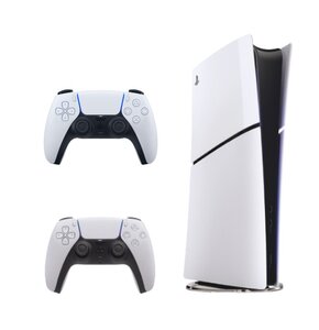 Konsola SONY PlayStation 5 Digital Slim + Kontroler SONY DualSense Biały