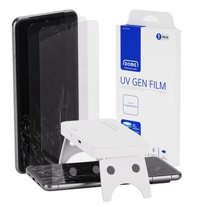 Folia ochronna WHITESTONE Dome UV Gen Film do Google Pixel 8 Pro (2szt.) + lampa UV