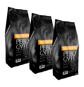 Kawa ziarnista PELLO CAFFE Black 3 x 1.1 kg
