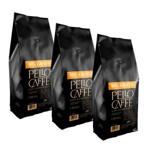 Kawa ziarnista PELLO CAFFE Crema 3 x 1.1 kg