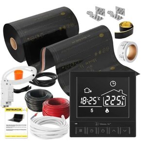 Folia grzewcza na podczerwień MISSION AIR Black Gold PTC 22m2 + regulator Taurus Czarny