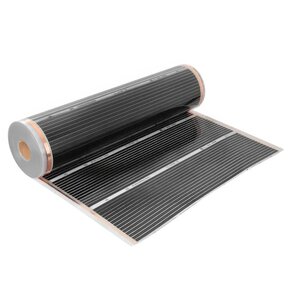 Folia grzewcza pod panele MISSION AIR MAL-160 W/m2 Black Silver 12m2 (12m x 100cm) + regulator Taurus Biały