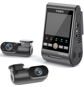 Wideorejestrator VIOFO A229 Plus + kamera tylna + kamera wewnętrzna