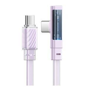 Kabel USB Typ-C - USB Typ-C MCDODO CA-3454 LED 1.8 m Fioletowy