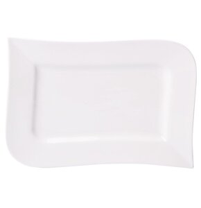 Półmisek AMBITION Fala 17.5 x 26 cm Biały