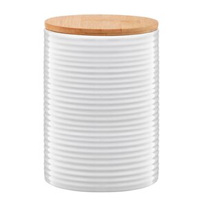 Pojemnik ceramiczny AMBITION Tuvo Paski 1.11 L Biały