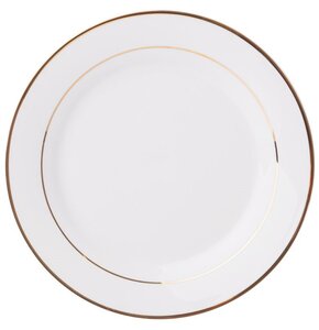 Talerz AMBITION Aura Gold 16.5 cm Biało-złoty