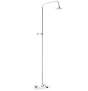 Zestaw prysznicowy natynkowy KFA ARMATURA Standard 306-711-00 z deszczownicą Chrom