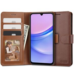 Etui TECH-PROTECT Wallet do Samsung Galaxy A15 4G/5G Brązowy
