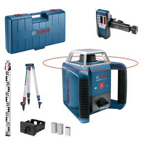Laser obrotowy BOSCH Professional GRL 400 H + LR1 + BT 150 + GR 240