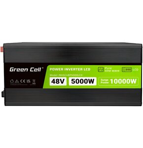 Przetwornica GREEN CELL INVGC48P5000LCD 48V/230V 5000W/10000W