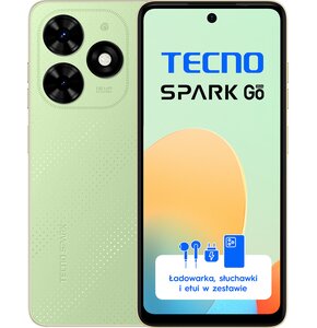 Smartfon TECNO Spark Go 2024 4/128GB 6.56" 90Hz Zielony