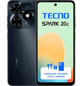 Smartfon TECNO Spark 20C 8/128GB 6.56 90Hz Czarny