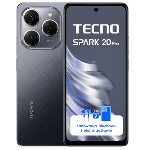 Smartfon TECNO Spark 20 Pro 12/256GB 6.78" 120Hz Czarny