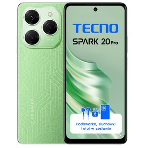 Smartfon TECNO Spark 20 Pro 12/256GB 6.78" 120Hz Zielony