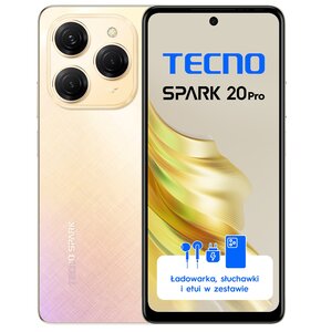 Smartfon TECNO Spark 20 Pro 8/256GB 6.78" 120Hz Różowo-żółty