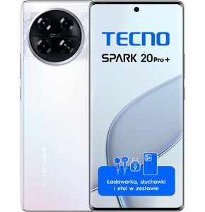 Smartfon TECNO Spark 20 Pro+ 8/256GB 6.78" 120Hz Biały