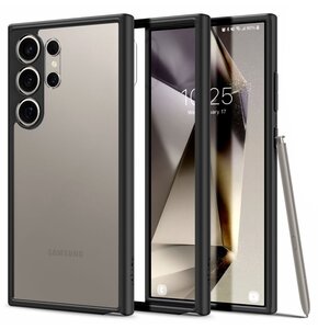 Etui SPIGEN Ultra Hybrid do Samsung Galaxy S24 Ultra Czarny matowy