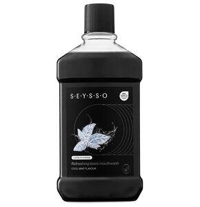 Płyn do płukania jamy ustnej SEYSSO Carbon Refreshing Black 500 ml