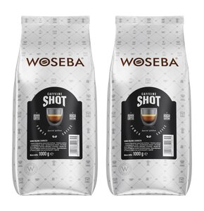 Kawa ziarnista WOSEBA Caffeine Shot 2 x 1 kg