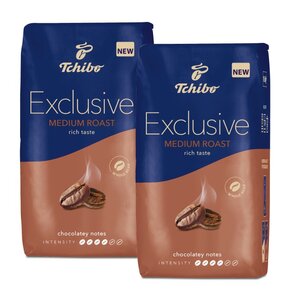 Kawa ziarnista TCHIBO Exclusive Medium Roast Arabica 2 x 1 kg