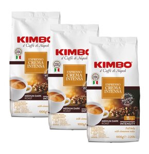 Kawa ziarnista KIMBO Espresso Crema Intensa 3 x 1 kg