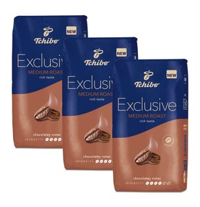 Kawa ziarnista TCHIBO Exclusive Medium Roast Arabica 3 x 1 kg