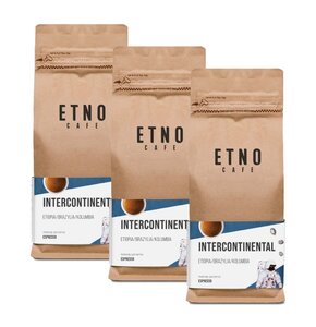 Kawa ziarnista ETNO CAFE Intercontinental Arabica 3 x 1 kg