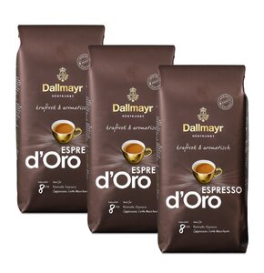 Kawa ziarnista DALLMAYR Crema d'Oro 3 x 1 kg
