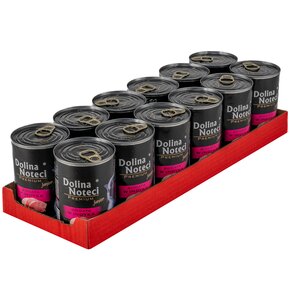 Karma dla kota DOLINA NOTECI Premium Junior z indykiem 12 x 400 g