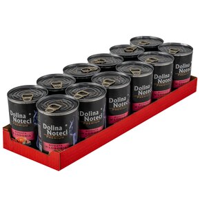 Karma dla kota DOLINA NOTECI Premium z łososiem 12 x 400 g