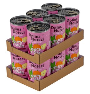 Karma dla psa DOLINA NOTECI Superfood z kaczką i przepiórką  12 x 400 g