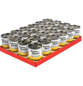 Karma dla psa DOLINA NOTECI Premium Senior bogata w kurczaka z marchewką i bazylią 24 x 400 g