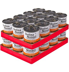 Karma dla psa DOLINA NOTECI Premium bogata w kaczkę z dynią 24 x 800 g