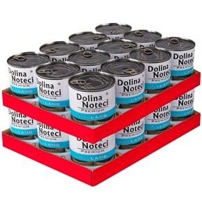 Karma dla psa DOLINA NOTECI Premium bogata w jagnięcinę 24 x 800 g