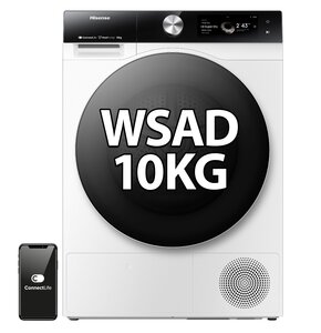 Suszarka HISENSE DH7S107BW Seria 7S Wi-Fi ConnectLife AI SuperDry Ekran TFT Samoczyszczacy wymiennik ciepła