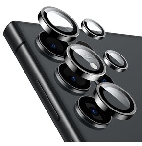 Szkło hartowane na obiektyw CRONG Lens Ring do Samsung Galaxy S24 Ultra Czarny