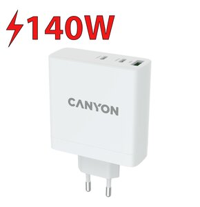 Ładowarka sieciowa CANYON H-140-01 140W Biały