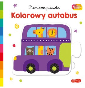 Akademia mądrego dziecka Kolorowy autobus Pierwsze puzzle