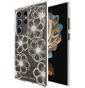 Etui CASE-MATE Floral Gems do Samsung Galaxy S24 Ultra Złoty