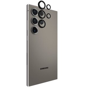 Szklo hartowane na obiektyw CASE-MATE Aluminum Ring Lens Protector do Samsung Galaxy S24 Ultra czarny