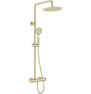 Zestaw prysznicowy natynkowy DEANTE Arnika NAC R1QK z deszczownicą Złoto szczotkowane