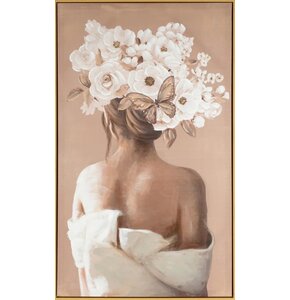 Obraz EUROFIRANY Emma 2 60 x 100 cm Beżowy
