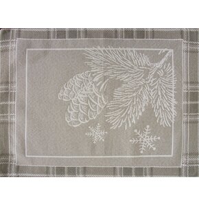 Serwetka EUROFIRANY Holly 35 x 45 cm Ciemnobeżowy