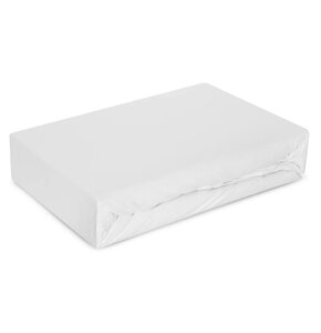 Prześcieradło EUROFIRANY Premium Jersey 4 432706 90 x 200 cm Kremowy
