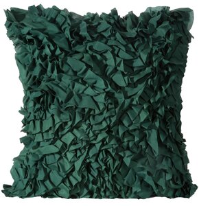 Poszewka EUROFIRANY Mirena 45 x 45 cm Ciemnozielony